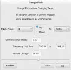  ??  ?? Figure 6: Changing the pitch