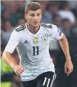  ??  ?? NEW TOP GUN Germany striker Timo Werner