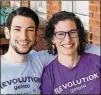  ?? CONTRIBUTE­D BY DAVID TROTTER ?? Jared Olkin and his sister Leah Sitkin grew up in a family of ice cream fans. Now they’re the force behind Revolution Gelato.