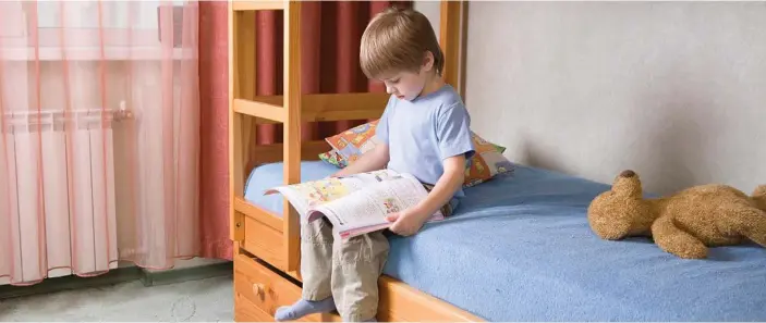  ?? PHOTO: THINKSTOCK ?? Bunk beds in children’s rooms are a great solution for small spaces; below centre, jazz up a child’s room with bed linen and cushions and, bottom right, consider a desk for older children.