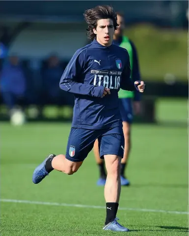  ?? (Getty Images) ?? In panchina Per Sandro Tonali un esordio in nazionale tutto passato in panchina