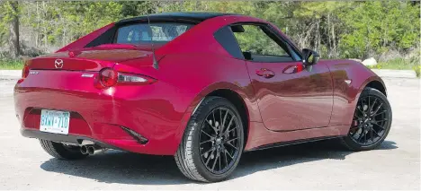  ?? PHOTOS: CLAYTON SEAMS/DRIVING ?? The MX-5 RF is fun to drive, despite its lacklustre engine. This is a car that thrives on winding, country roads.