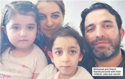  ??  ?? Mohamad and Sherin Rashid pictured with their children Jalal and Jannet