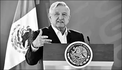  ??  ?? De Mexicaanse president Andrés Manuel López Obrador die de opdracht gaf de zoon van ‘El Chapo’ vrij te laten. (Foto: HLN)