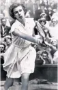 ?? File photo ?? Doris Hart won a title at Wimbledon while at UM.