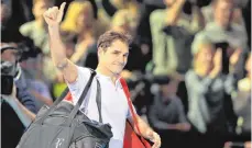  ?? FOTO: DPA ?? Jäher Abschied nach starkem Jahr: Roger Federer.