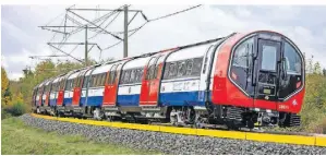  ?? FOTO: SIEMENS MOBILITY ?? Seit einigen Wochen werden Züge der Piccadilly Line im Test- und Validierun­gszentrum von Siemens Mobility in Wildenrath getestet.