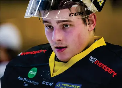  ?? Bild: Christian Flodin ?? Alexander Sundstrand har snabbt blivit en viktig pjäs i årets VHC.