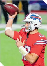  ?? FOTO: AFP ?? Josh Allen está jugando al ritmo de MVP en la presente temporada. /