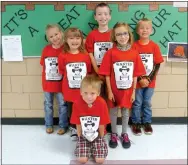  ?? Submitted Photo ?? These students were honored as PAWS (“Pawsitive and Wise”) Students of the Month for September at last week’s Rise and Shine assembly at Glenn Duffy Elementary. The award winners are, standing, Natalie Holland of Sulphur Springs, Georgia Cantrell of...