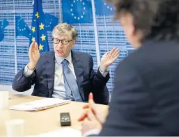  ??  ?? Bill Gates leitet seit 1999 die nach ihm und seiner Frau Melinda benannte Stiftung. Im Standard- Interview erklärt er seine Motive.