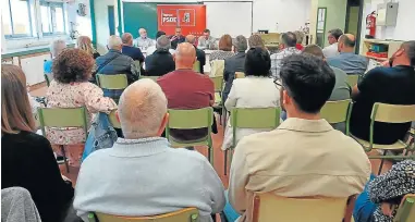  ?? ?? Encuentro sectorial sobre educación celebrado ayer en Fraga.