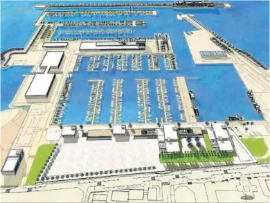  ?? FIRMA FOTO ?? Una infografía del nuevo Puerto Deportivo de Fuengirola.