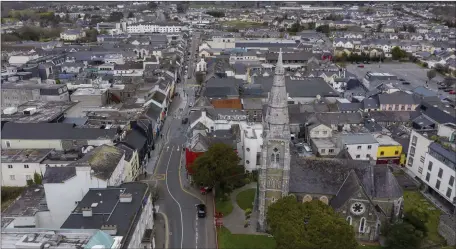  ??  ?? An aerial view of Killarney town: Kerry County Council has applied for funding for an urban regenerati­on plan for the town.