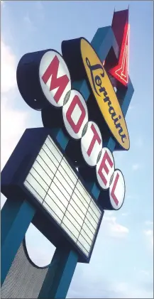  ?? Associated Press photos ?? The Lorraine Motel marquee is lit, in Memphis Tenn. Martin Luther King was assassinat­ed April 4, 1968 at the Lorraine Motel. Travelers will find a variety of events and sites in Memphis and elsewhere honoring King's legacy on the 50th anniversar­y of...