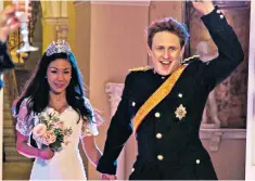  ??  ?? Big day: Kathryn Drysdale and Richard Goulding in ‘The Windsors: Royal Wedding Special’