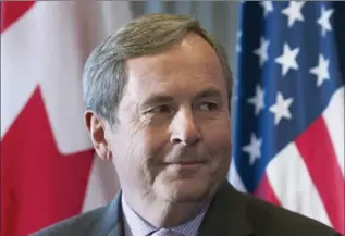  ?? GRAHAM HUGHES, THE CANADIAN PRESS FILE PHOTO ?? David MacNaughto­n, Canada’s ambassador to the U.S. who sat in on Monday’s meeting between Justin Trudeau and Donald Trump, says talk of changes to NAFTA have focused on ensuring they are mutually beneficial.