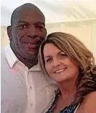  ?? ?? > Tracey Patterson and her husband Barrington, a charity campaigner