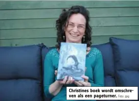  ?? Foto: ppg ?? Christines boek wordt omschreven als een pageturner.