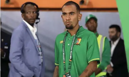  ?? ?? Cameroon’s Wilfried Nathan Douala pictured at the Africa Cup of Nations in Ivory Coast. Photograph: Cameroon FA