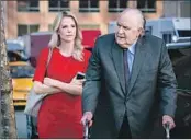  ?? Hilary Bronwyn Gayle ?? CHARLIZE Theron as Megyn Kelly and John Lithgow as Roger Ailes in “Bombshell.”
