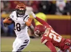  ?? AP file photo ?? Bengals running back Joe Mixon had been accused of pointing a gun at a woman in Cincinnati on Jan. 21.