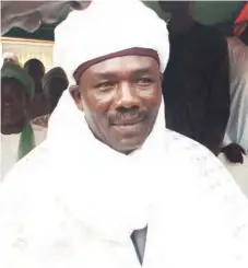  ??  ?? Chief Richard Ogbonna, Eze Igbo II during his coronation