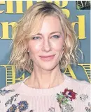  ??  ?? Cate Blanchett says Weinstein preyed on the vulnerable.