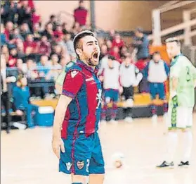  ?? FOTO: LEVANTE UD FS ?? El ala granota Cecilio Quiere cantar más goles este curso para el Levante UD