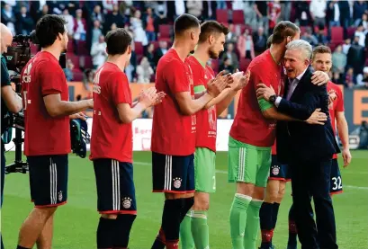  ?? FoTo: LEHTiKuvA/CHRisToF sTACHE ?? Spelarnas tränare. Jupp Heynckes är väldigt uppskattad i Bayern München.