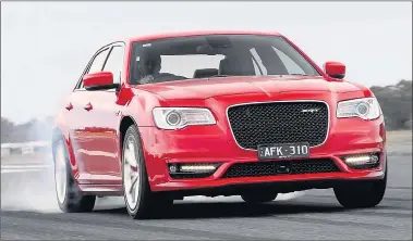  ??  ?? STILL HERE: Reports of the death of righthand drive Chrysler and Dodge vehicles such as the Chrysler 300 have been greatly exaggerate­d, FCA Australia says.