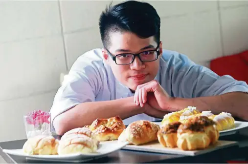  ?? — Photos: ART CHEN/The Star ?? Wong may be only 22, but he’s already bagged a number of awards, earning him the moniker ‘Prince of Bread’ in Taiwan. His dream is to open a bakerycum-cafe in Taiwan or another country.