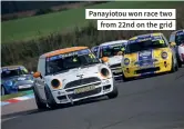  ??  ?? Panayiotou won race two from 22nd on the grid