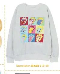  ??  ?? Sweatshirt H&M £19.99