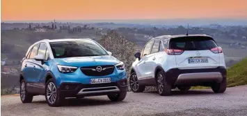  ??  ?? Den Meriva Nachfolger Crossland X bringt Opel als Crossover in den Handel.