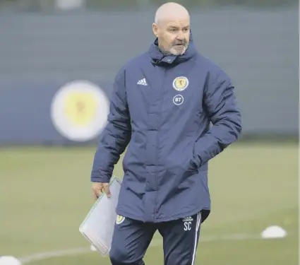  ??  ?? Scotland manager Steve Clarke, who names his squad on Tuesday, has some big decisions to make