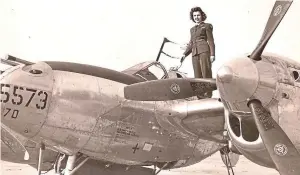  ??  ?? Dorothy Olsen was one of only 12 women authorised to fly at night