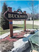  ?? MARLYS KERKMAN ?? When driving through Buckhorn you will see blue ribbons meant to show gratitude for health-care and frontline workers and other workers in convenienc­e stores, pharmacies, groceries and liquor stores.