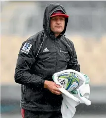  ?? PHOTO: GETTY IMAGES ?? Crusaders coach Scott Robertson has spoken out about the absence of a covered facility in Christchur­ch seven years after the earthquake­s in Canterbury.