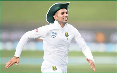  ??  ?? Keshav Maharaj has been having a pretty good run as the front-line spinner in the Proteas Test team.