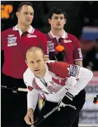  ?? — THE CANADIAN PRESS ?? Skip Pat Simmons has led Team Canada to a perfect 5-0 mark at the world curling gathering in Halifax.