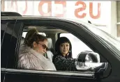  ?? STX FILMS ?? Jennifer Lopez, left, and Constance Wu in “Hustlers,” which earned $33.2 million in its opening weekend.