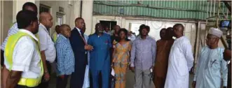  ??  ?? Members of the House Committee on Banking and Currency inspecting Aero maintenanc­e facility