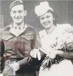  ??  ?? John and Eci become Mr and Mrs Mackay in July 1946