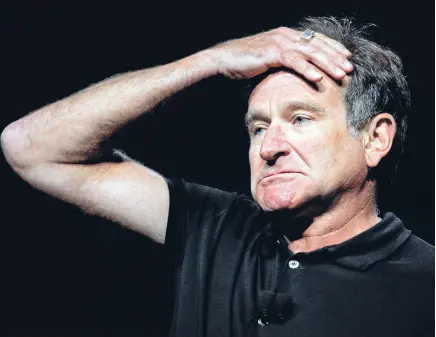  ??  ?? Two faces: Robin Williams, funny man with woes.