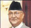  ??  ?? KP Sharma Oli