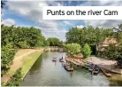  ??  ?? Punts on the river Cam