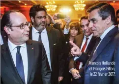  ??  ?? François Hollande et François Fillon, le 22 février 2017.