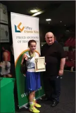  ??  ?? Daina Moorehouse after winning her second Under-18 All-Ireland title.