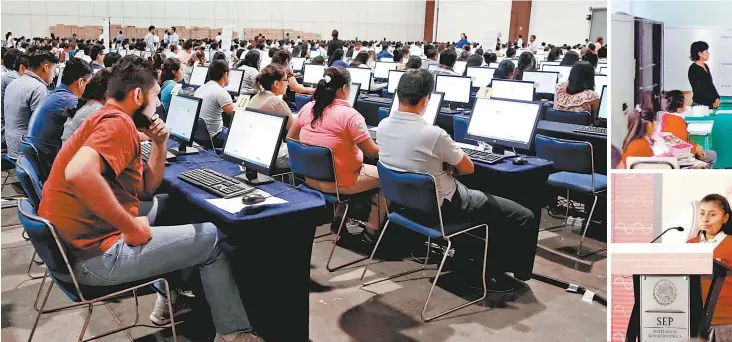  ??  ?? El año pasado, la oferta de capacitaci­ón alcanzó a 626 mil maestros, cuando la meta original era de 500 mil. Los estudiante­s mexicanos tenndrán mejores condicione­s de estudio sin importar su condición social.